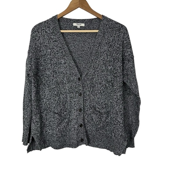 Madewell Sweaters - Madewell Fieldwalk Cardigan Heather Marl Gray Button Front Knit Womens Medium